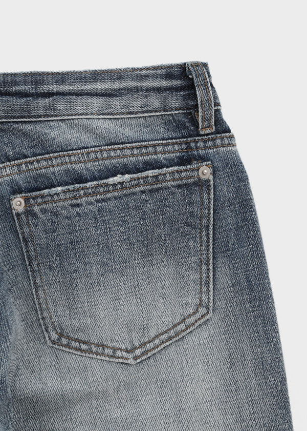 [MADE] Burnt Low-Waisted Wide Denim Pants