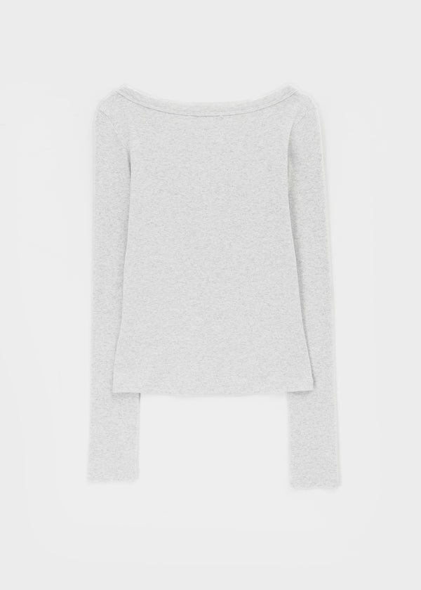 [MADE] Karl Henley Neck Long Sleeve Tee
