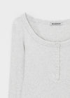 [MADE] Karl Henley Neck Long Sleeve Tee