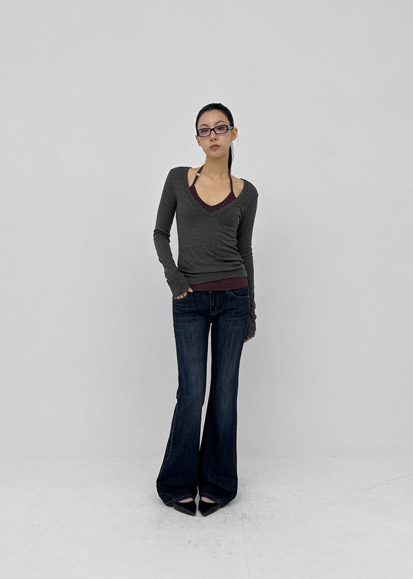 [MADE] Rutile Low-Waist Bootcut Denim Pants