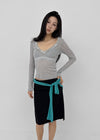 V-All Lace Deep V-Neck Long Sleeve Tee