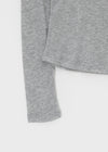 V-All Lace Deep V-Neck Long Sleeve Tee