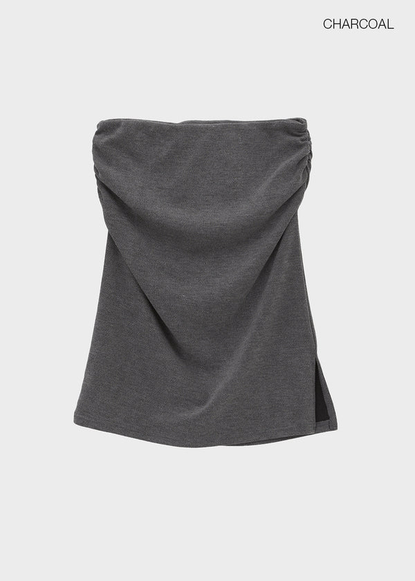 Edin Shirred Midi Skirt