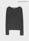 [MADE] Rosa Deep V-Neck Long Sleeve Tee