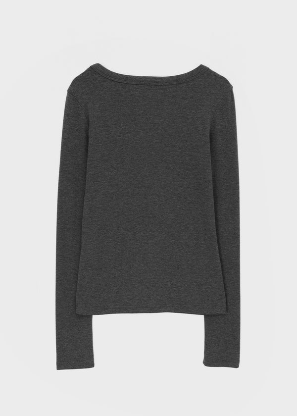 [MADE] Rosa Deep V-Neck Long Sleeve Tee