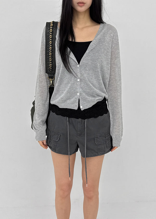 Haz Linen Wrap Cardigan