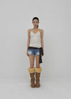 Eddiet washed denim shorts