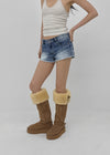 Eddiet washed denim shorts