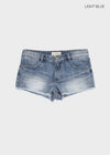 Eddiet washed denim shorts