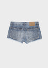 Eddiet washed denim shorts