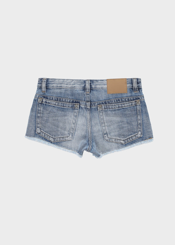 Eddiet washed denim shorts