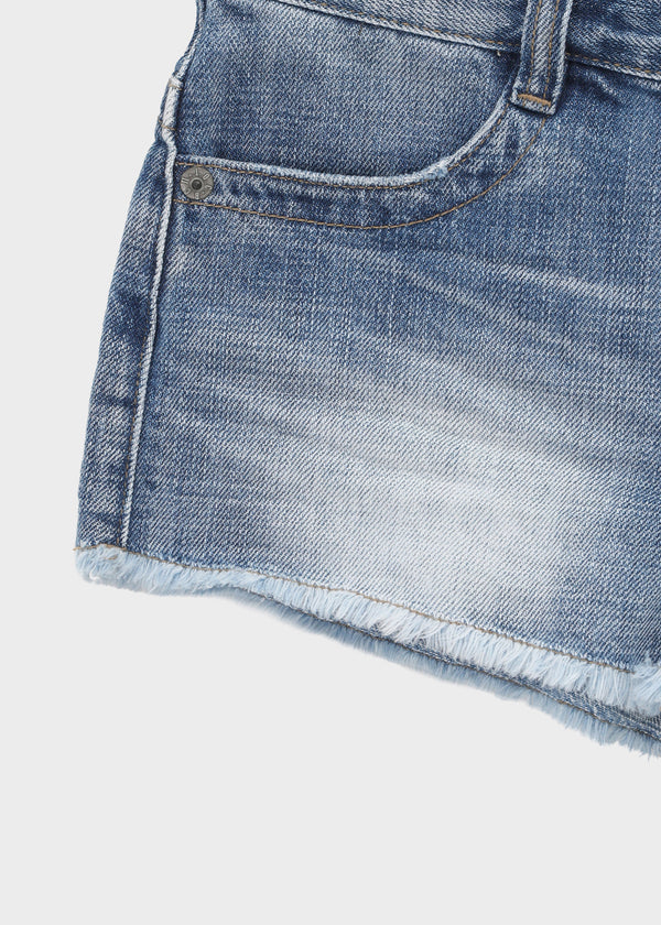 Eddiet washed denim shorts
