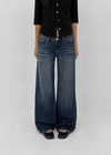 [MADE] Burnt Low-Waisted Wide Denim Pants