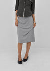 Pasha asymmetrical midi skirt