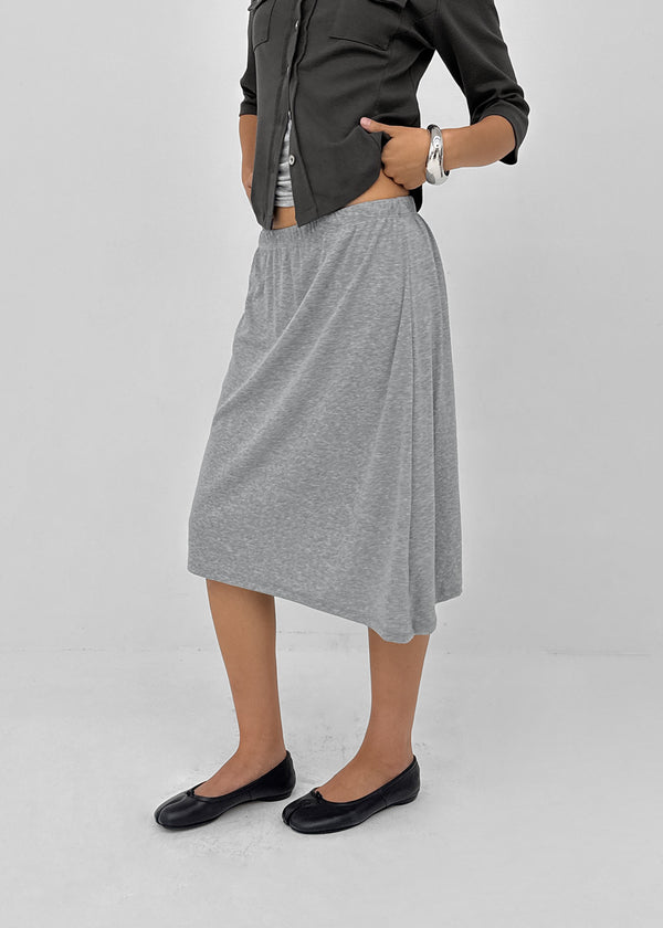Pasha asymmetrical midi skirt