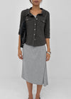 Pasha asymmetrical midi skirt