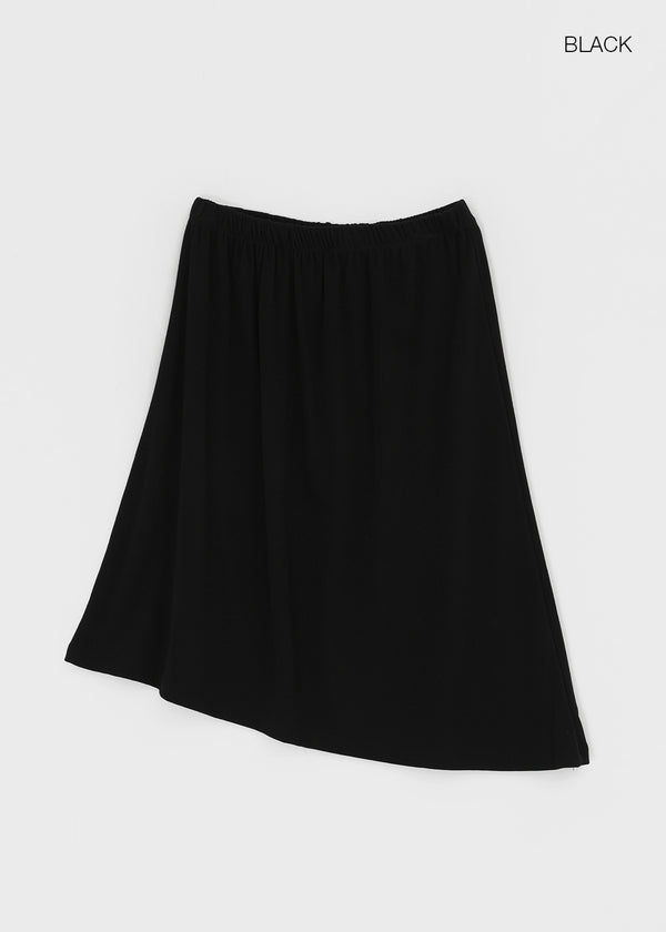Pasha asymmetrical midi skirt