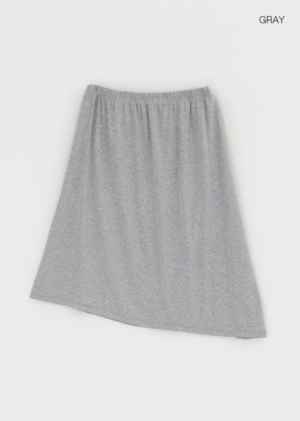 Pasha asymmetrical midi skirt