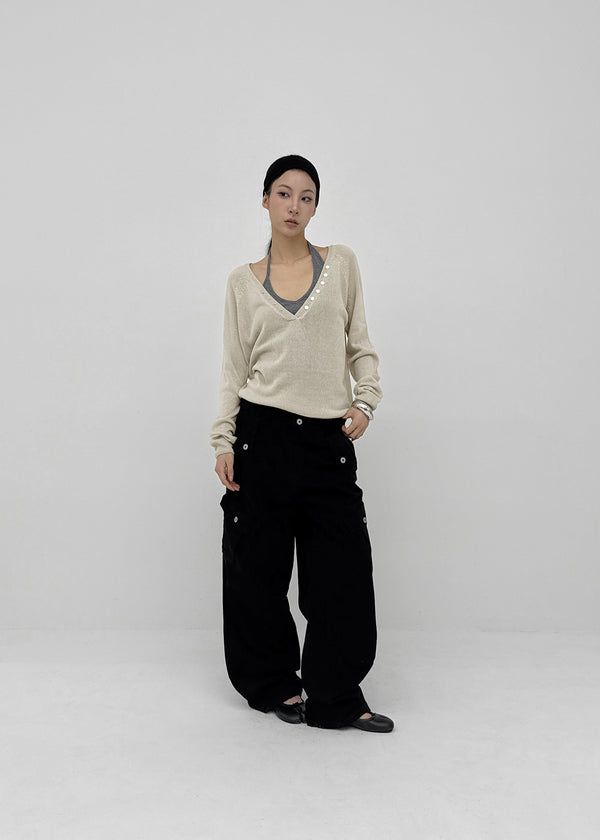 (UNISEX) Jade Washed Cargo Pants