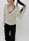 Pablen Deep V-neck Summer Knit