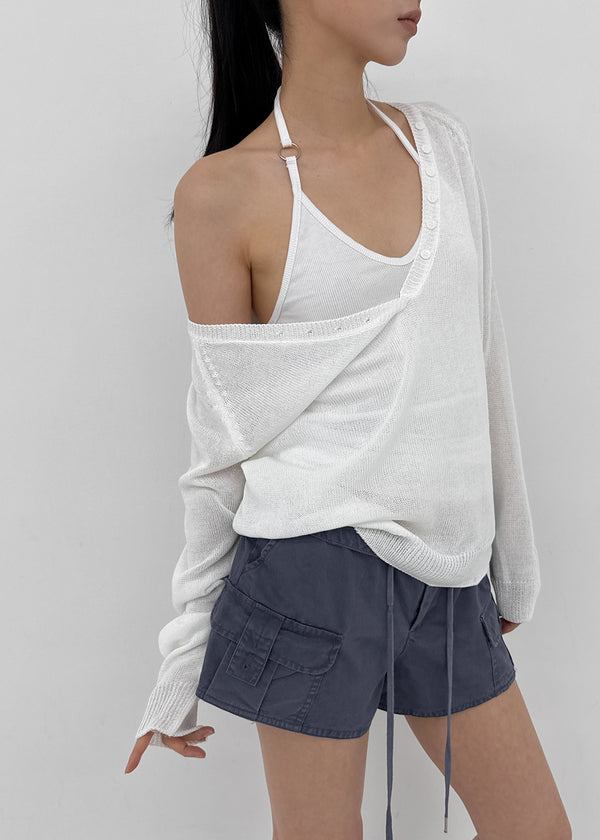 Pablen Deep V-neck Summer Knit