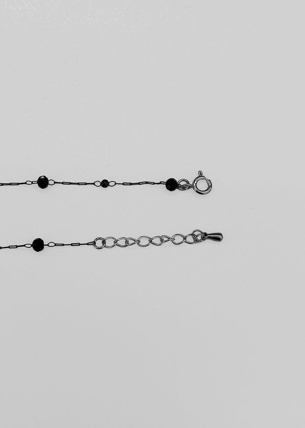 Langquo Black Bead Bracelet