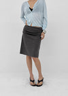 Edin Shirred Midi Skirt