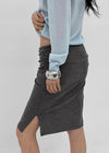 Edin Shirred Midi Skirt