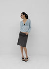 Edin Shirred Midi Skirt