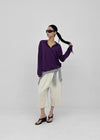 Monz Deep Collar Long Sleeve Tee