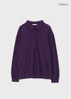 Monz Deep Collar Long Sleeve Tee