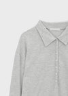 Monz Deep Collar Long Sleeve Tee
