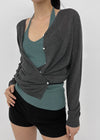 Haz Linen Wrap Cardigan
