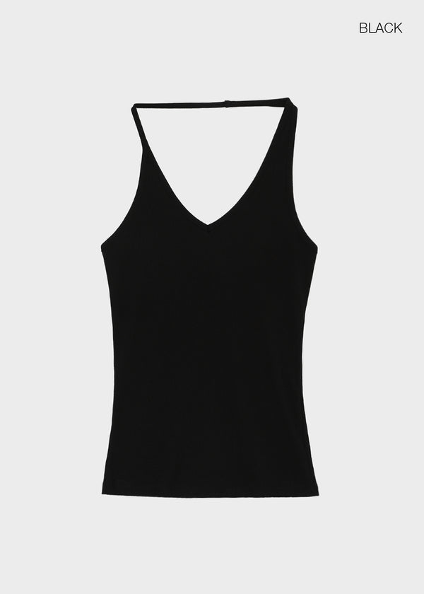 Noah Asymmetrical V-neck Halter Sleeveless
