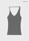 Noah Asymmetrical V-neck Halter Sleeveless