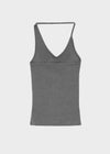 Noah Asymmetrical V-neck Halter Sleeveless