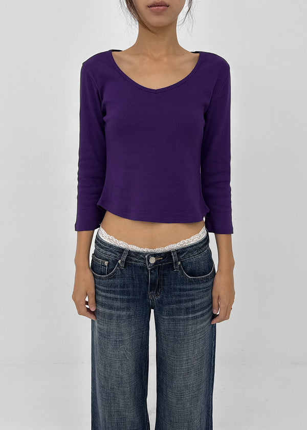 Lapuri V-neck 3/4 sleeves