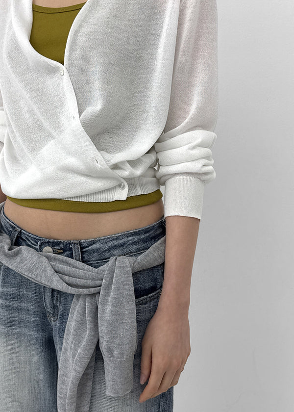 Haz Linen Wrap Cardigan