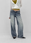 [MADE] Burnt Low-Waisted Wide Denim Pants