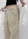 (UNISEX) Jade Washed Cargo Pants