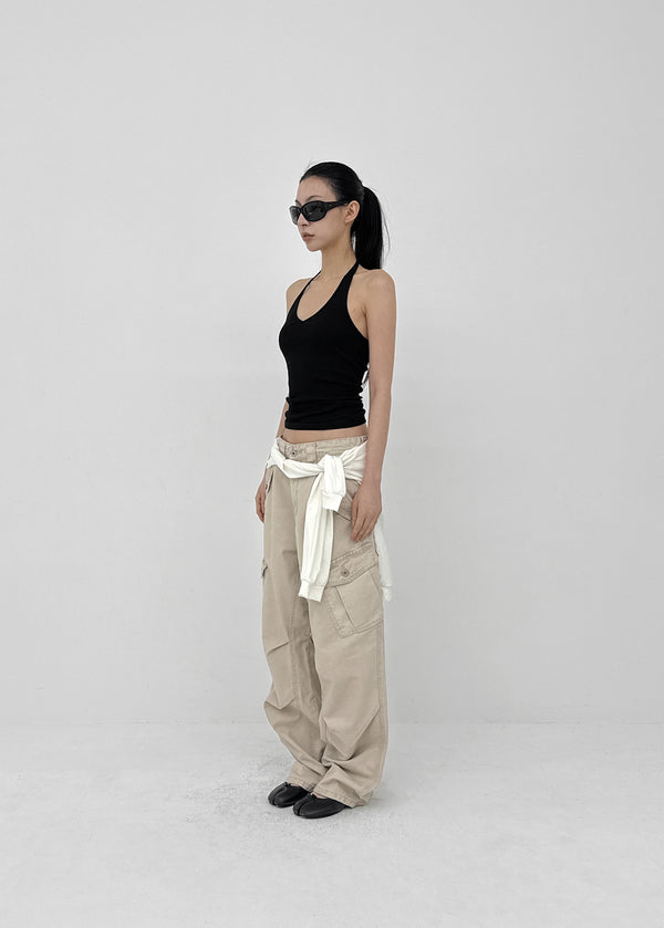 (UNISEX) Jade Washed Cargo Pants