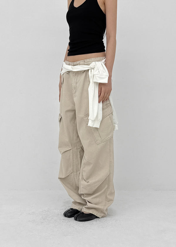 (UNISEX) Jade Washed Cargo Pants