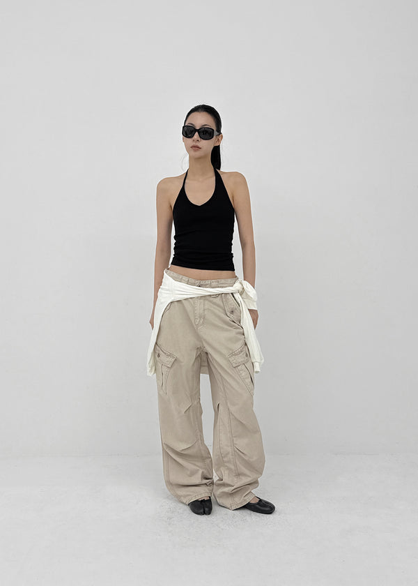 (UNISEX) Jade Washed Cargo Pants