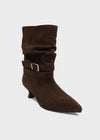 [MADE] Gelam Suede Wrinkle Mid-calf Boots