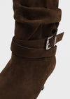 [MADE] Gelam Suede Wrinkle Mid-calf Boots