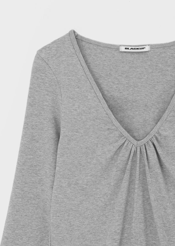 [MADE] Rope & Shirred V-Neck Sleeveless Top