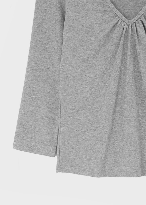 [MADE] Rope & Shirred V-Neck Sleeveless Top