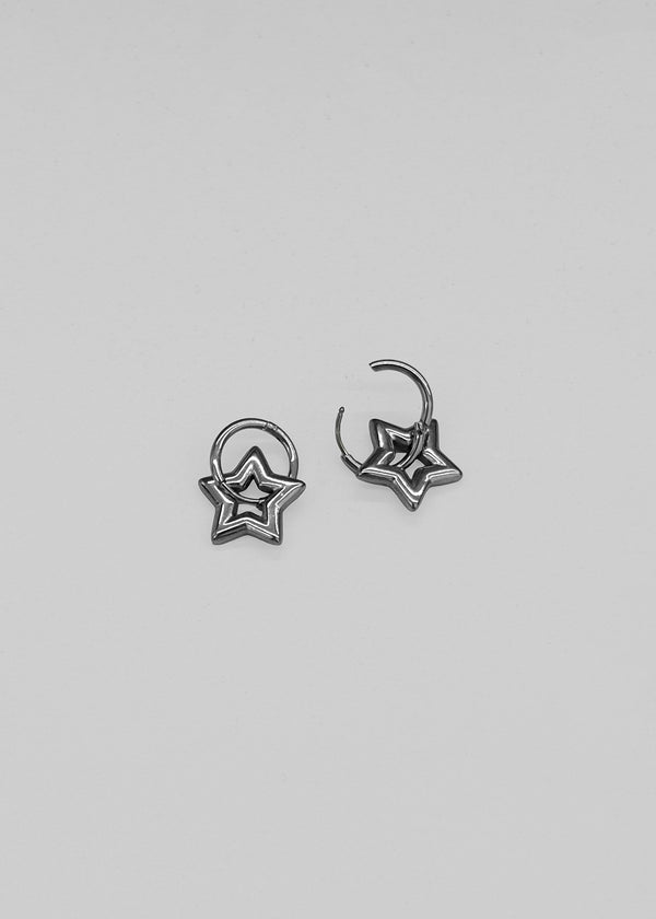 Kanchu star hoop earrings