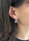 Kanchu star hoop earrings