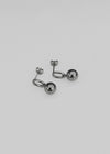 Type Circle Drop Earrings